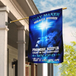 Way Maker Miracle Worker Jesus Christ Flag - House Flag (29.5″ x 39.5″)