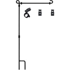 Vertical Garden Flag Stand Frame - Black