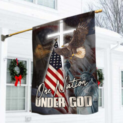 One Nation Under God America Flag PN262Fv1 - House Flag (29.5″ x 39.5″)