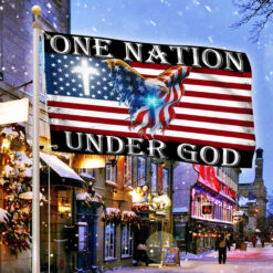 One Nation Under God American Eagle Grommet Flag THB3602GFv2 - 3x5 ft., With Flagpole Mounting Rings