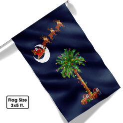 South Carolina Christmas Flag Santa Palmetto Tree LNT749F - 3x5 ft. Flag