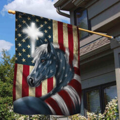 Patriot Horse American Flag LHA1965F - House Flag (29.5″ x 39.5″)