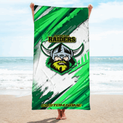 Auspiritmerch Canberra Raiders Pool Travel Beach and Bath Towels for Kids and Adults