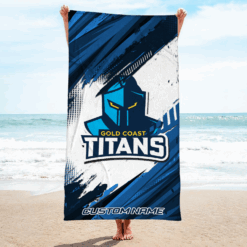 Auspiritmerch Gold Coast Titans Pool Travel Beach and Bath Towels for Kids and Adults