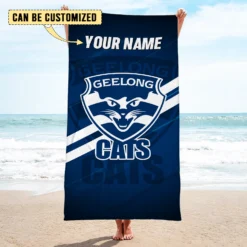 Auspiritmerch Geelong Cats Pool Travel Beach and Bath Towels for Kids and Adult