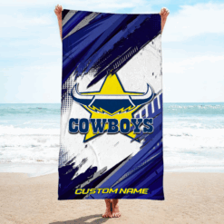 Auspiritmerch North Queensland Cowboys Pool Travel Beach and Bath Towels for Kids and Adults