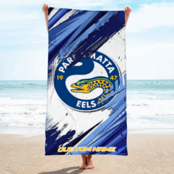 Auspiritmerch Parramatta Eels Pool Travel Beach and Bath Towels for Kids and Adults