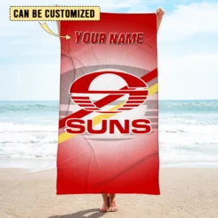 Auspiritmerch Gold Coast Suns Pool Travel Beach and Bath Towels for Kids and Adults
