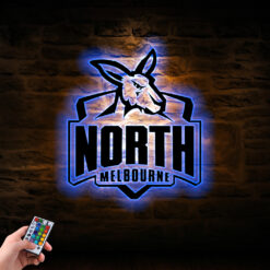 Auspiritmerch North Melbourne Wall Art LED Gifts For Fans