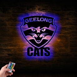 Auspiritmerch Geelong Cats Wall Art LED Gifts For Fans