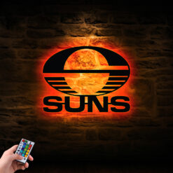 Auspiritmerch Gold Coast Suns Wall Art LED Gifts For Fans