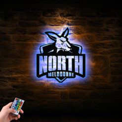Auspiritmerch North Melbourne Wall Art LED Gifts For Fans