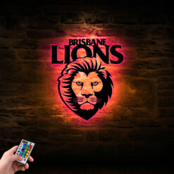 Auspiritmerch Brisbane Lions Wall Art LED Gifts For Fans