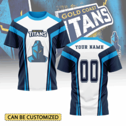 Auspiritmerch Gold Coast Titans Personalized T Shirt Gift For Fans