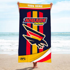 Auspiritmerch Adelaide Crows Pool Travel Beach and Bath Towels for Kids and Adults