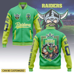 Auspiritmerch Canberra Raiders Personalized Baseball Jacket Gifts For Fans