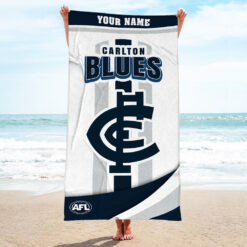 Auspiritmerch Carlton Blues Pool Travel Beach and Bath Towels for Kids and Adults