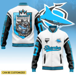 Auspiritmerch Cronulla-Sutherland Sharks Personalized Baseball Jacket Gifts For Fans