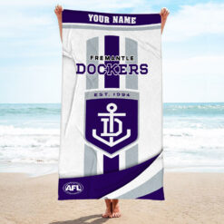 Auspiritmerch Fremantle Dockers Pool Travel Beach and Bath Towels for Kids and Adults