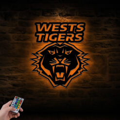 Auspiritmerch Wests Tigers Wall Art LED Gifts For Fans
