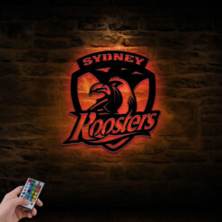Auspiritmerch Sydney Roosters Wall Art LED Gifts For Fans