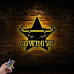 Auspiritmerch North Queensland Cowboys Wall Art LED Gifts For Fans