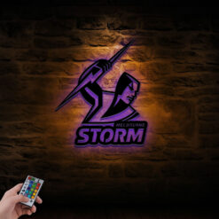 Auspiritmerch Melbourne Storm Wall Art LED Gifts For Fans