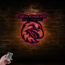 Auspiritmerch Manly Warringah Sea Eagles Wall Art LED Gifts For Fans