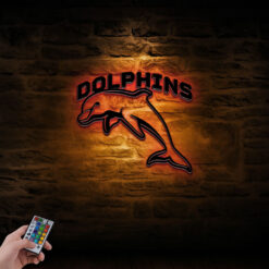 Auspiritmerch Dolphins Wall Art LED Gifts For Fans