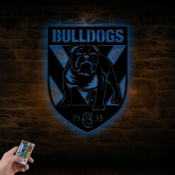 Auspiritmerch Canterbury-Bankstown Bulldogs Wall Art LED Gifts For Fans