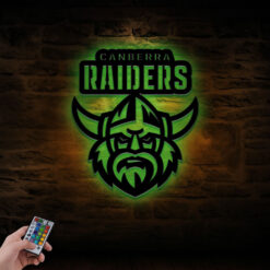 Auspiritmerch Canberra Raiders Wall Art LED Gifts For Fans