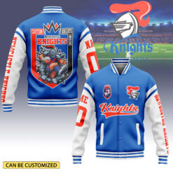 Auspiritmerch Newcastle Knights Personalized Baseball Jacket Gifts For Fans