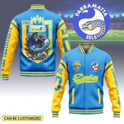 Auspiritmerch Parramatta Eels Personalized Baseball Jacket Gifts For Fans
