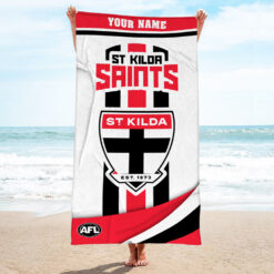 Auspiritmerch St Kilda Saints Pool Travel Beach and Bath Towels for Kids and Adults