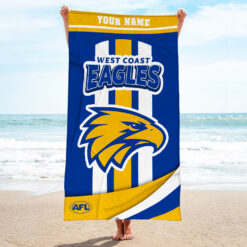 Auspiritmerch West Coast Eagles Pool Travel Beach and Bath Towels for Kids and Adults