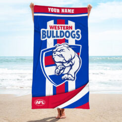 Auspiritmerch Western Bulldogs Pool Travel Beach and Bath Towels for Kids and Adults