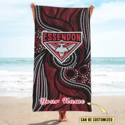 Auspiritmerch Essendon Pool Travel Beach and Bath Towels for Kids and Adult