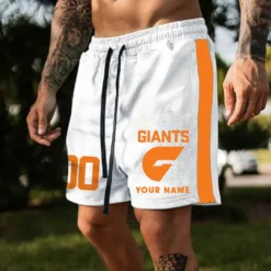 Auspiritmerch GWS Giants Custom Name And Number Short Pants Gift For Fans