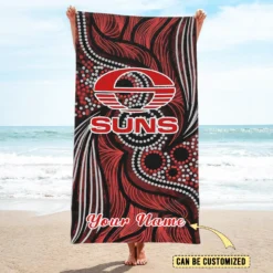 Auspiritmerch Gold Coast Suns Pool Travel Beach and Bath Towels for Kids and Adult