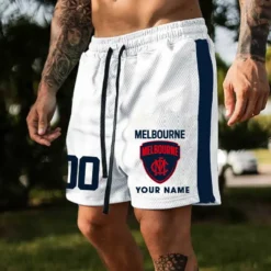 Auspiritmerch Melbourne Demons Custom Name And Number Short Pants Gift For Fans