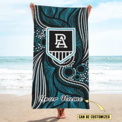 Auspiritmerch Port Adelaide Pool Travel Beach and Bath Towels for Kids and Adult