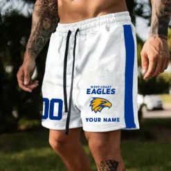 Auspiritmerch West Coast Eagles Custom Name And Number Short Pants Gift For Fans