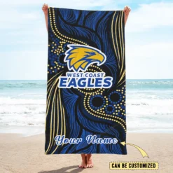 Auspiritmerch West Coast Eagles Pool Travel Beach and Bath Towels for Kids and Adult