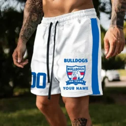 Auspiritmerch Western Bulldogs Custom Name And Number Short Pants Gift For Fans