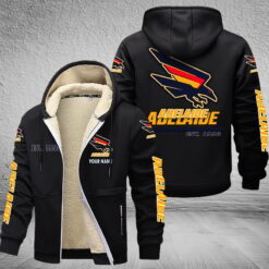 Auspiritmerch Adelaide Crows Hooded Fleece Thermal Cotton Jacket Gift For Fans
