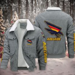 Auspiritmerch Adelaide Crows Style Fleece Thermal Cotton Jacket