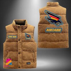 Auspiritmerch Adelaide Football Personalized Style Sleeveless Puffer Jacket Gift For Fans