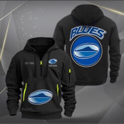 Auspiritmerch Blues Personalized Sports Hoodie Zipper Gift For Fans