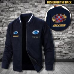 Auspiritmerch Blues Personalized Zip Bomber Jacket For Fans