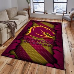 Auspiritmerch Brisbane Broncos Fashion Carpet Rug Gift For Fans